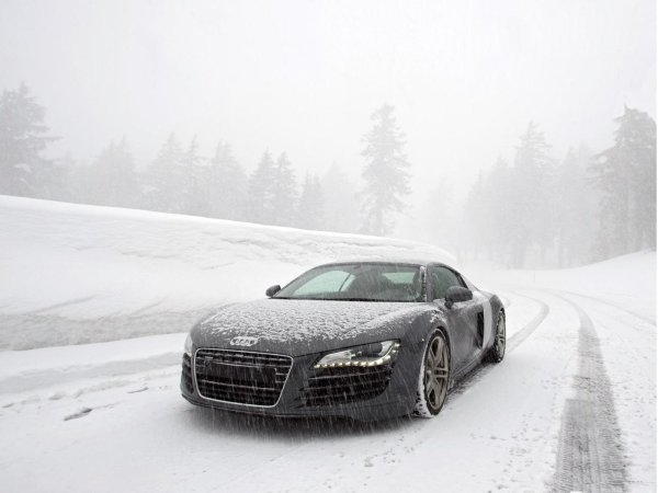 Audi r8 Snow