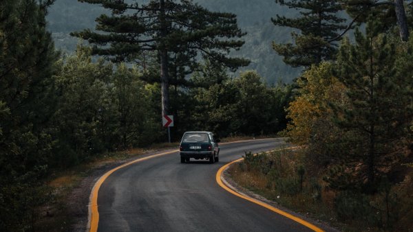 Машина на Лесной дороге