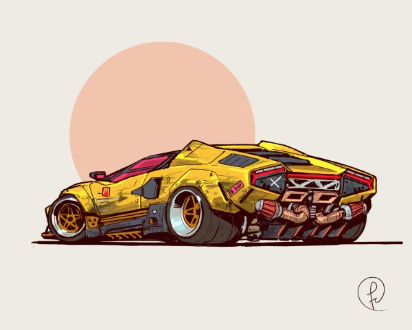 Ламборгини киберпанк 2077