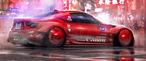 Машина Cyberpunk 2077 Nissan Skyline