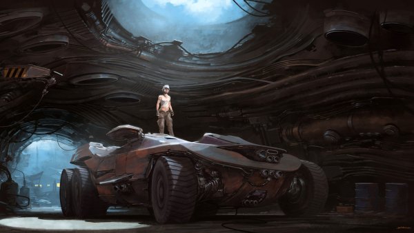 Концепт арт техника футуризм