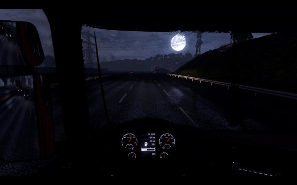 Euro Truck Simulator 2 ночь