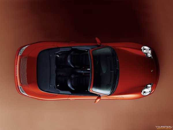 Порше 911 сверху