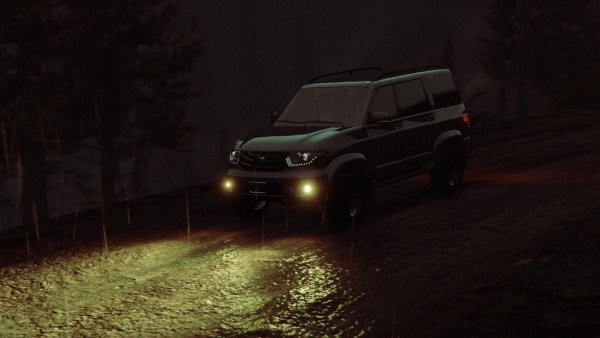 Машины УАЗ Патриот чёрный 2011