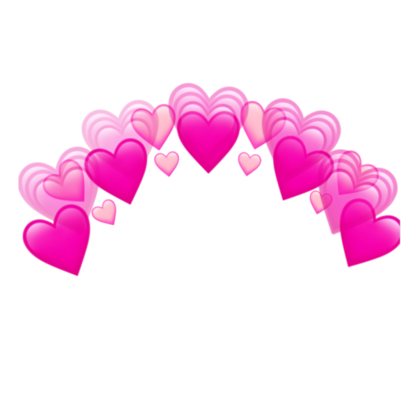 Сердечки над головой