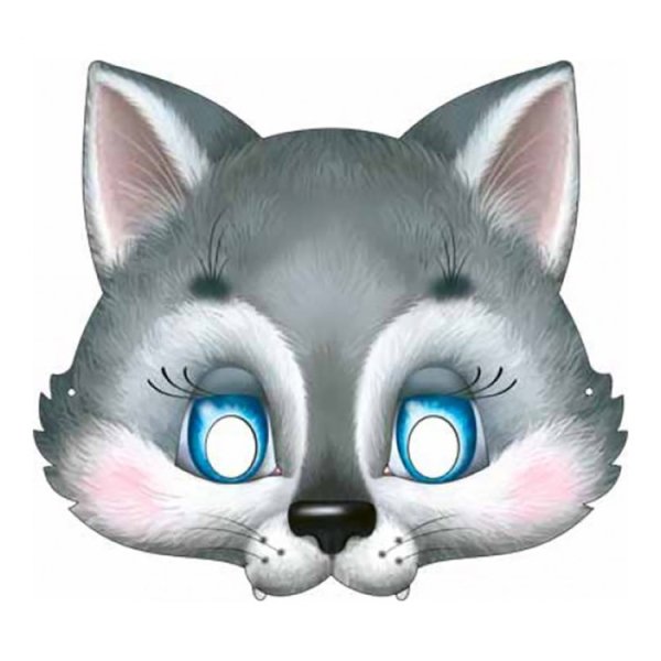 Маска волка для детей