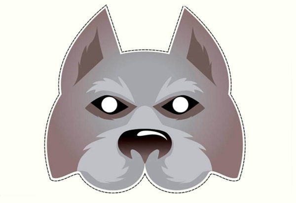 Бумажная маска волка