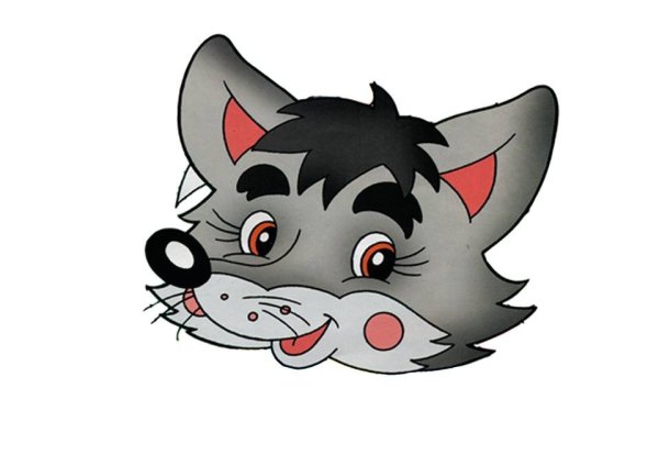 Маска волка в садик