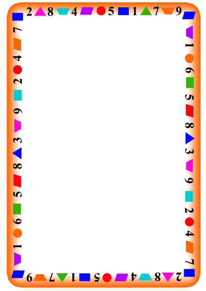 Рамка по математике для текста
