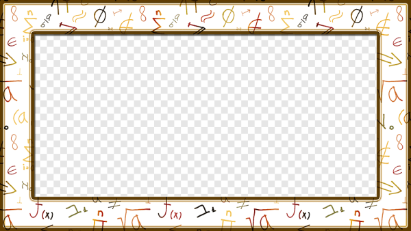 Математика рамка чёрний