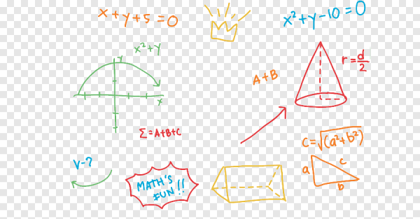 Формулы на прозрачном фоне