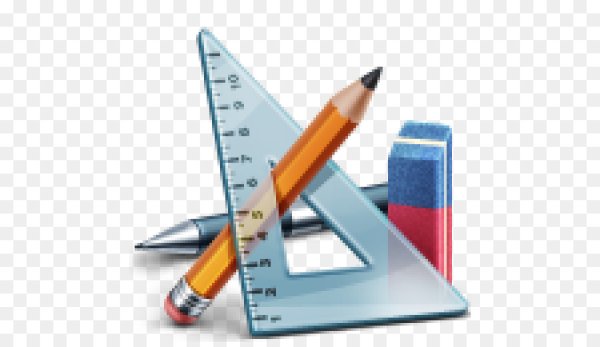 Математические предметы на прозрачном фоне