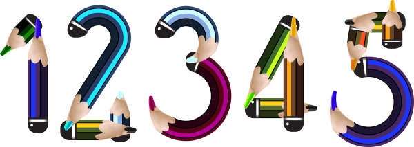 Буквы из карандашей