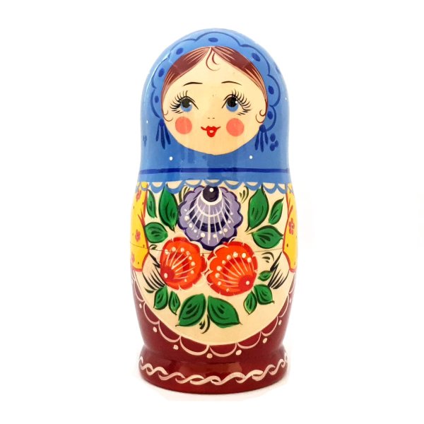 Матрешка Городецкая роспись