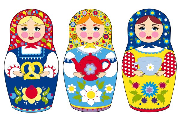 Рисование матрешки