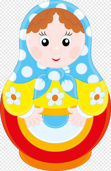 Пластилиновые заплатки Матрешка