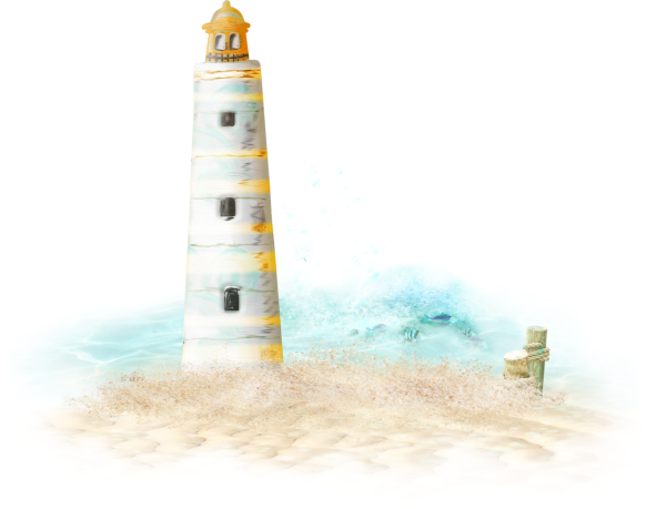 Маяк на прозрачном фоне