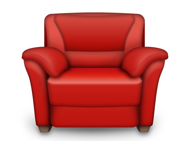 Кресло на прозрачном фоне