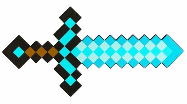 Меч майнкрафт для печати