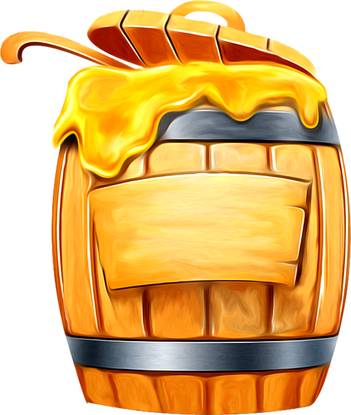 Бочонок меда мультяшный