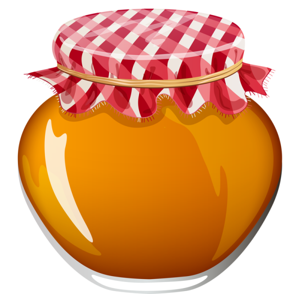 Баночка меда мультяшная
