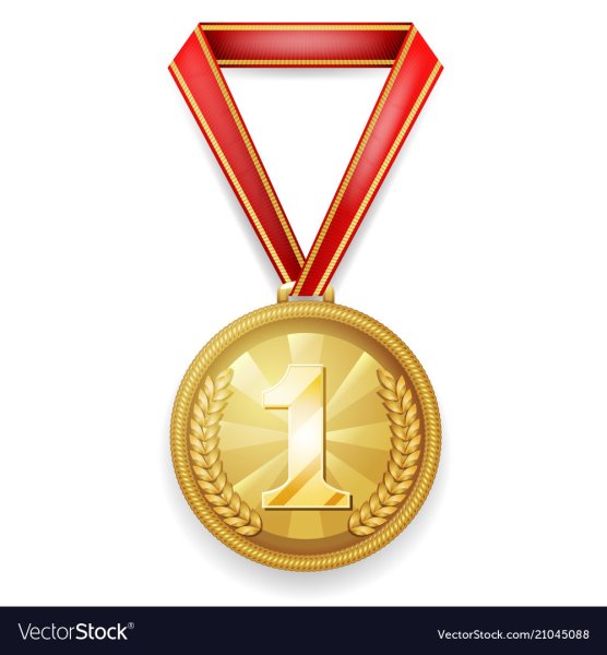 Медаль 1 место с ленточкой