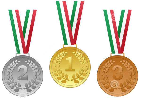 Олимпийские медали на прозрачном фоне