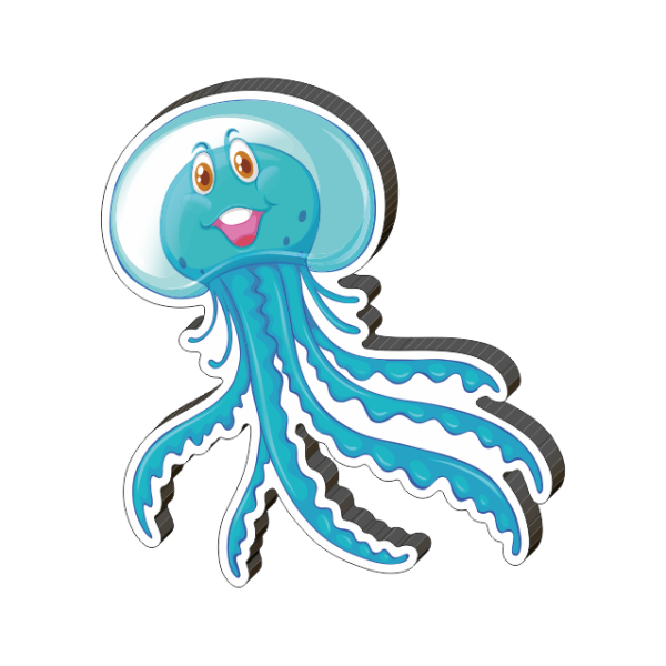 Медуза мультяшная