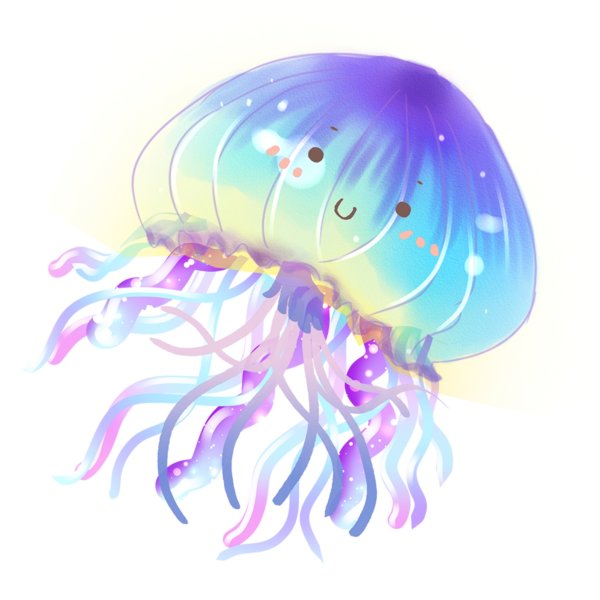 Медуза без фона
