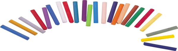 Мелки на белом фоне