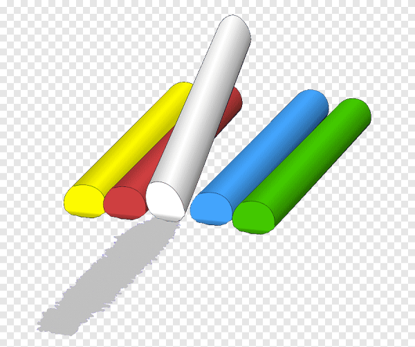 Школьный мел на прозрачном фоне