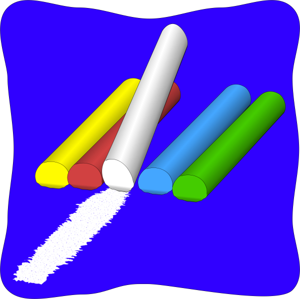 Мелки для рисования на прозрачном фоне