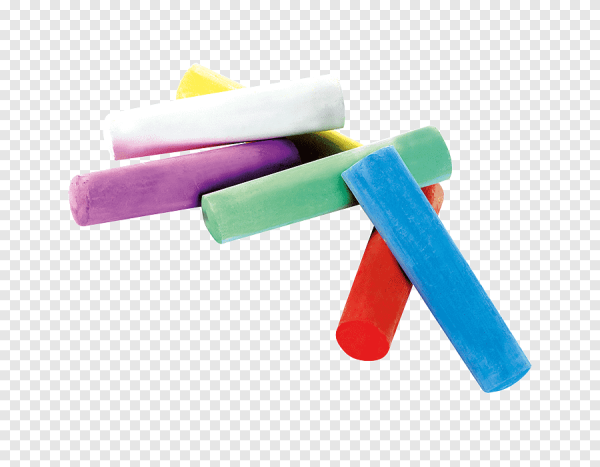 Мелки на белом фоне