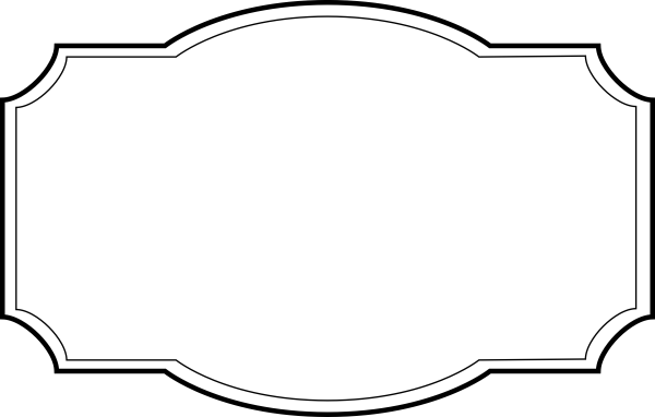 Фигурная рамка для надписи