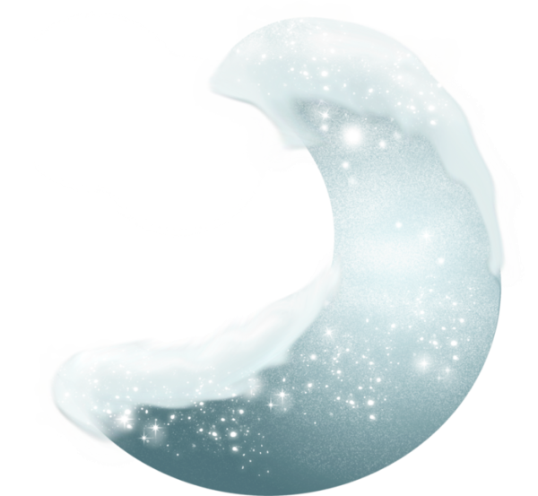 Месяц на прозрачном фоне для фотошопа