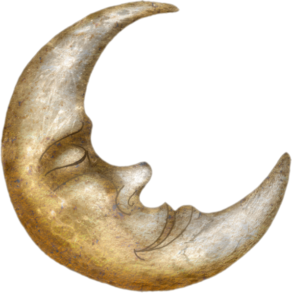 Месяц на прозрачном фоне