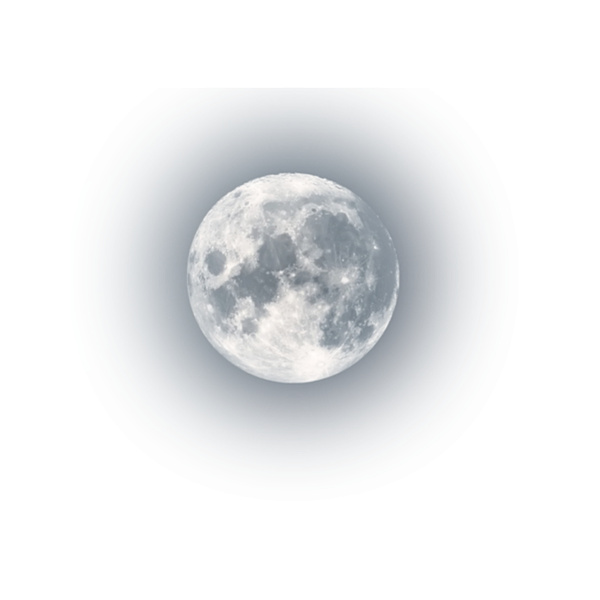 Луна на прозрачном фоне для фотошопа