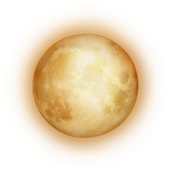 Луна на белом фоне