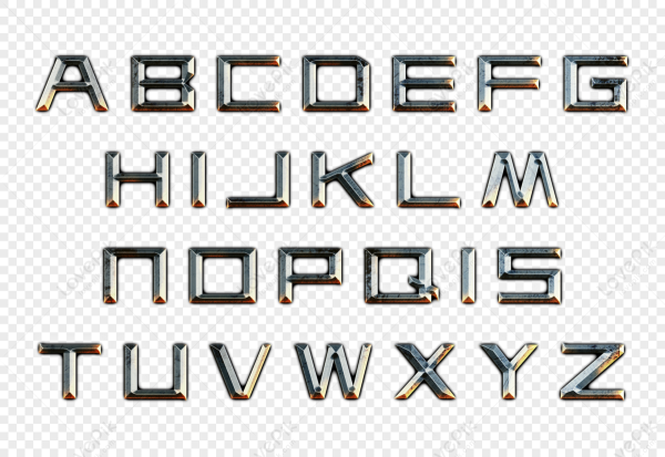 Шрифт из металла