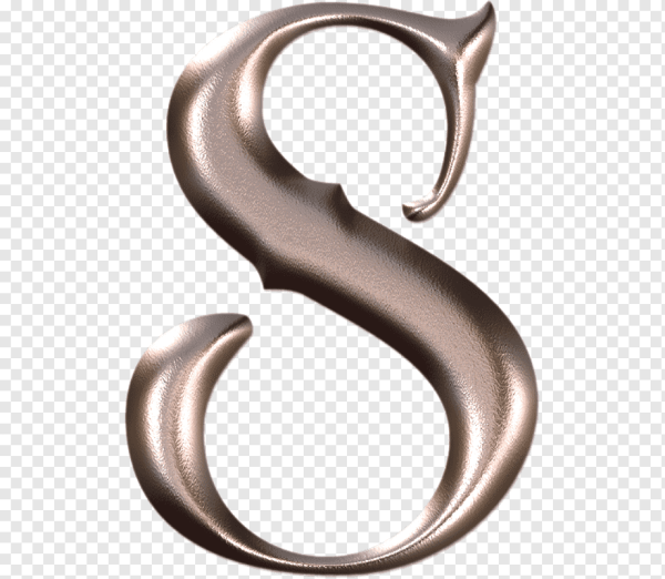 Металлическая буква s