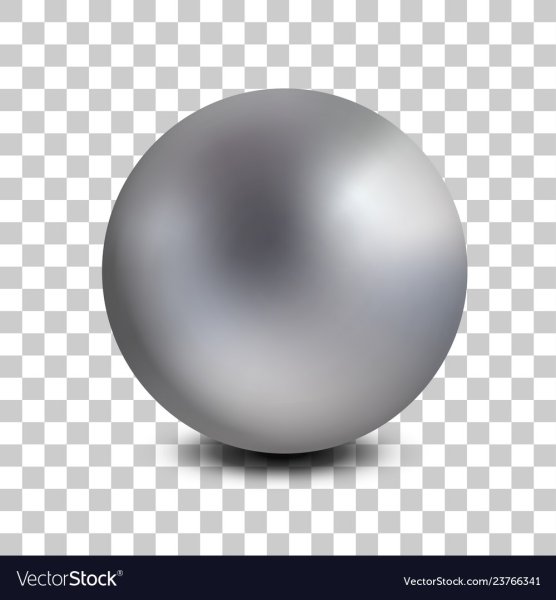 Металлический шар в векторе