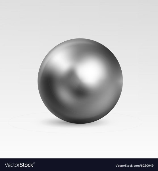 Хромированный металлический шар