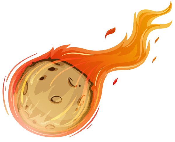 Метеориты мультяшные