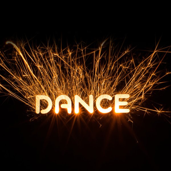 Танцы надпись