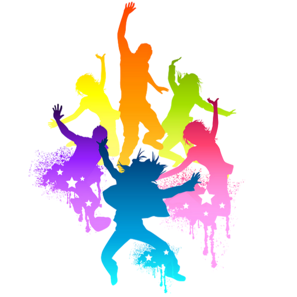 Силуэт цветной