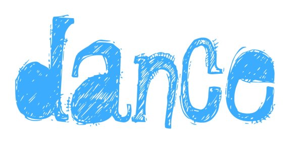 Дэнс надпись