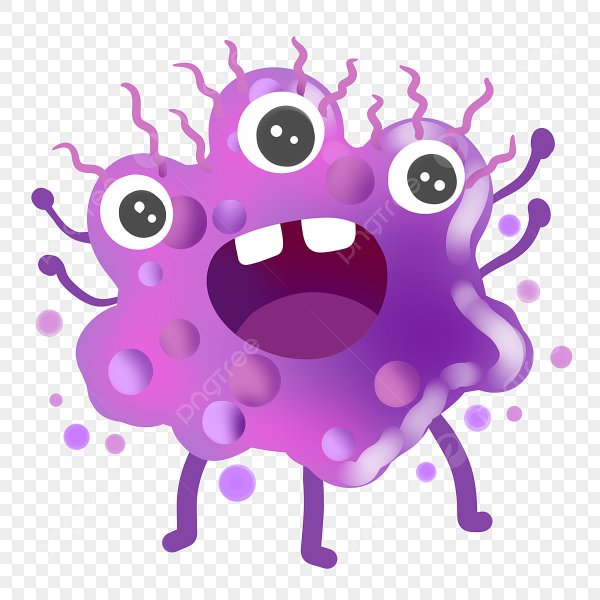 Микробы мультяшные