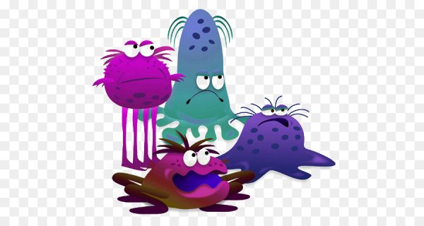 Микробы без фона