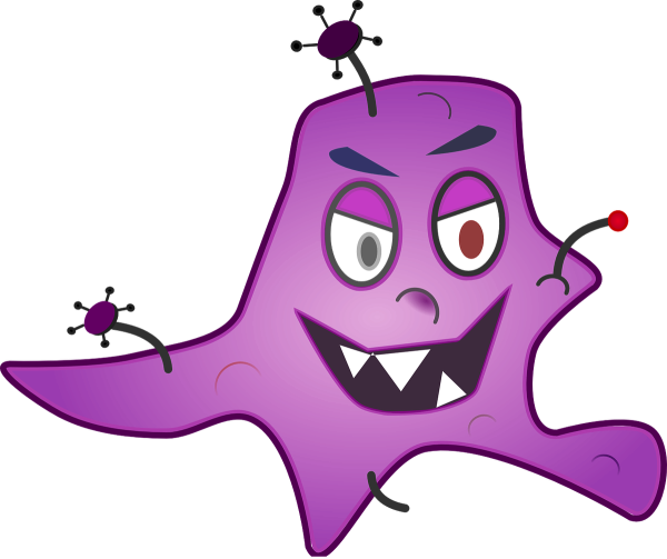 Микробы без фона