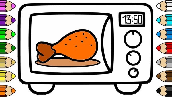 Микроволновка рисунок